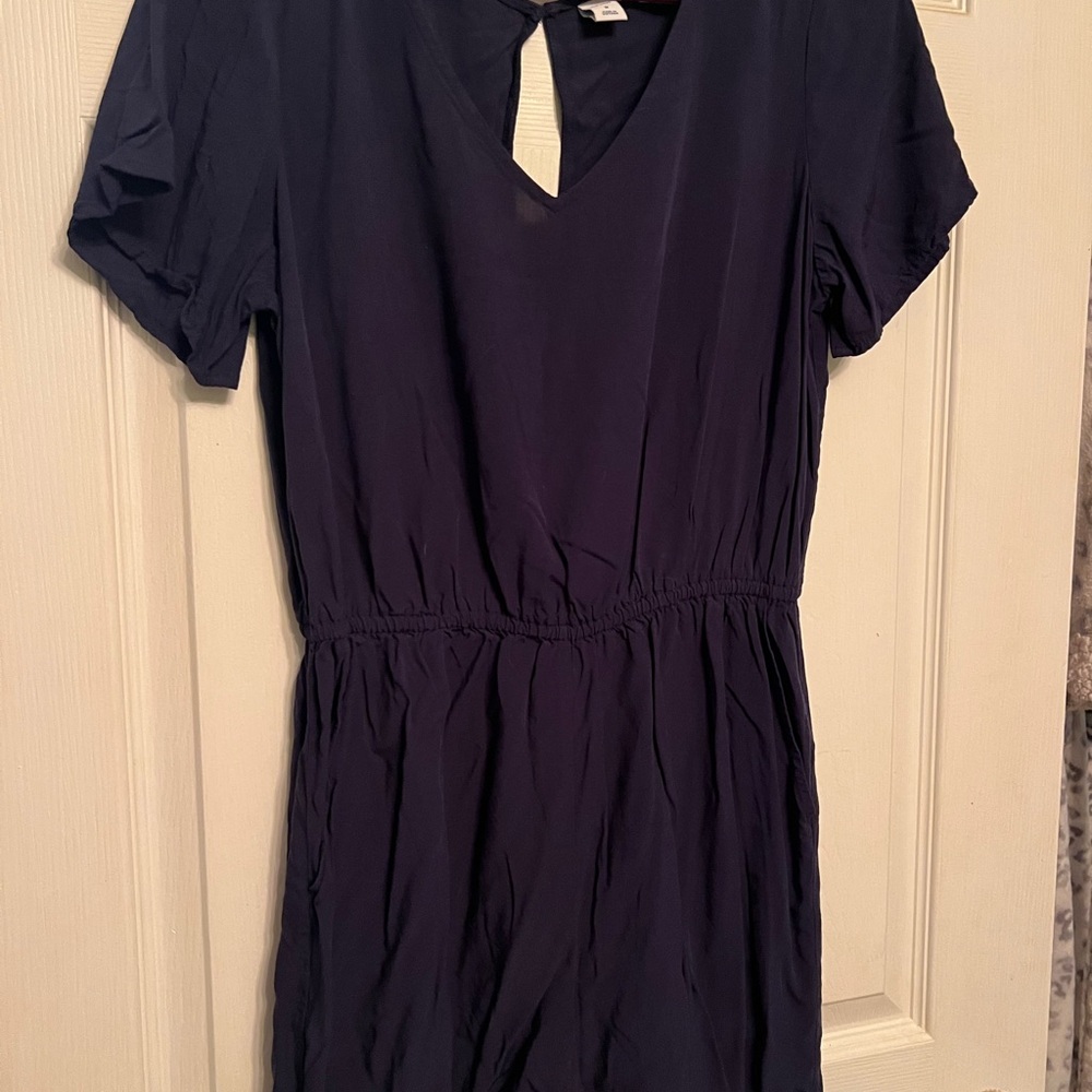 Old Navy Blue V-Neck Short Sleeve romper
